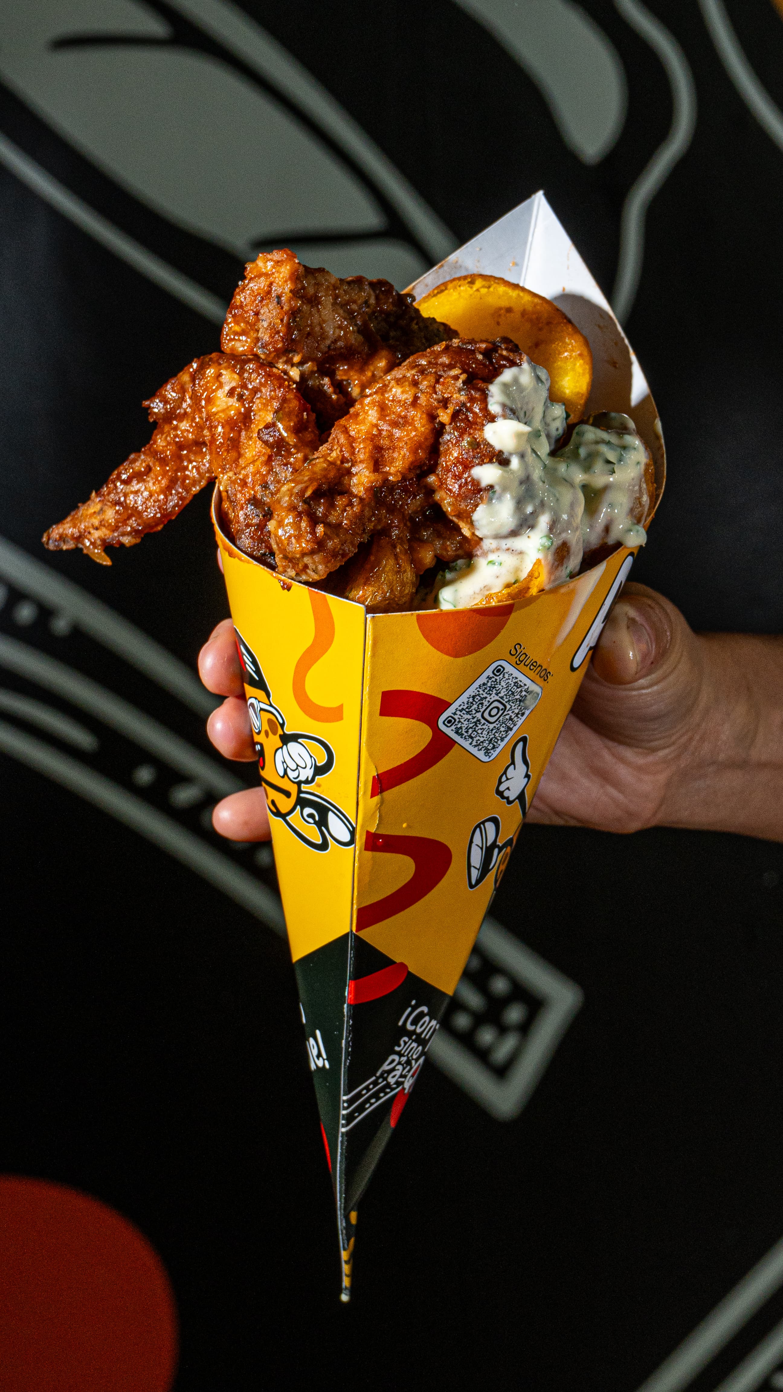 Cono Alitas BBQ