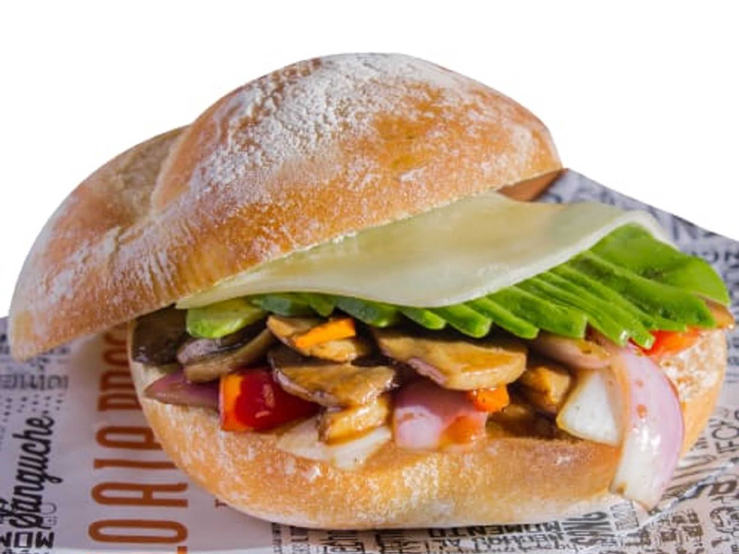 Sánguche Saltado Vegetariano