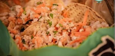 Tostitos con Ceviche de Pescado