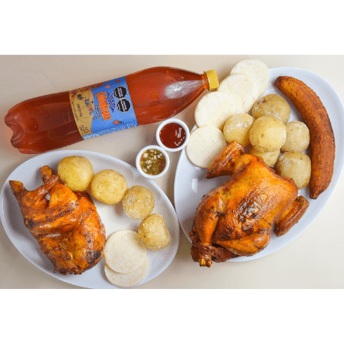 Brasas Ya Super: 1 Pollo y Medio + Gaseosa