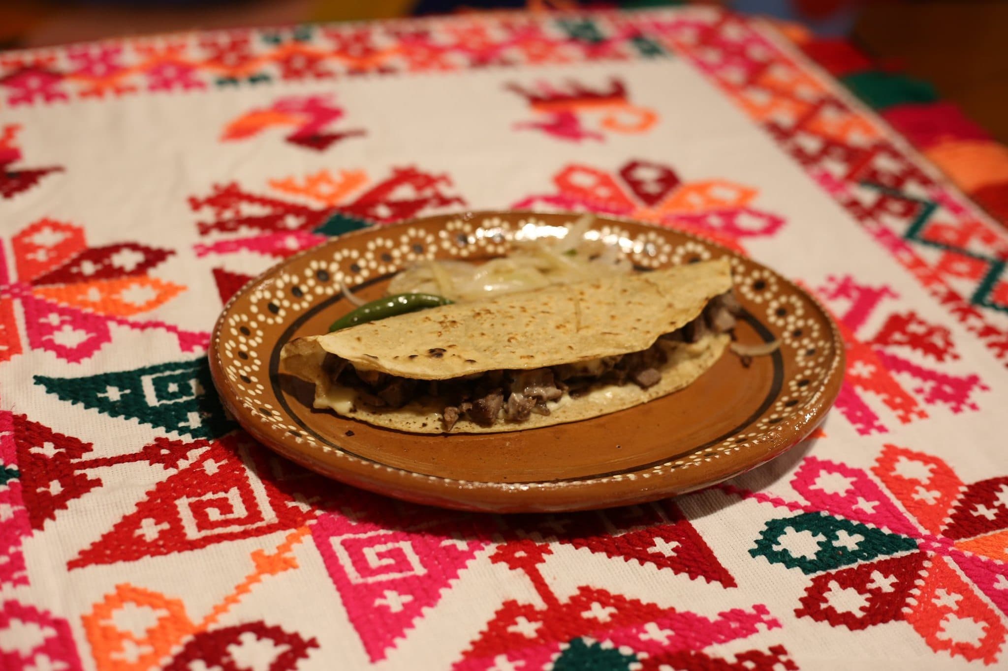 Quesadilla de Cecina Huasteca