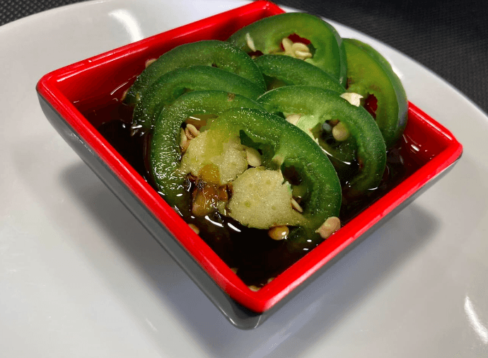 Chiles en Ponzu