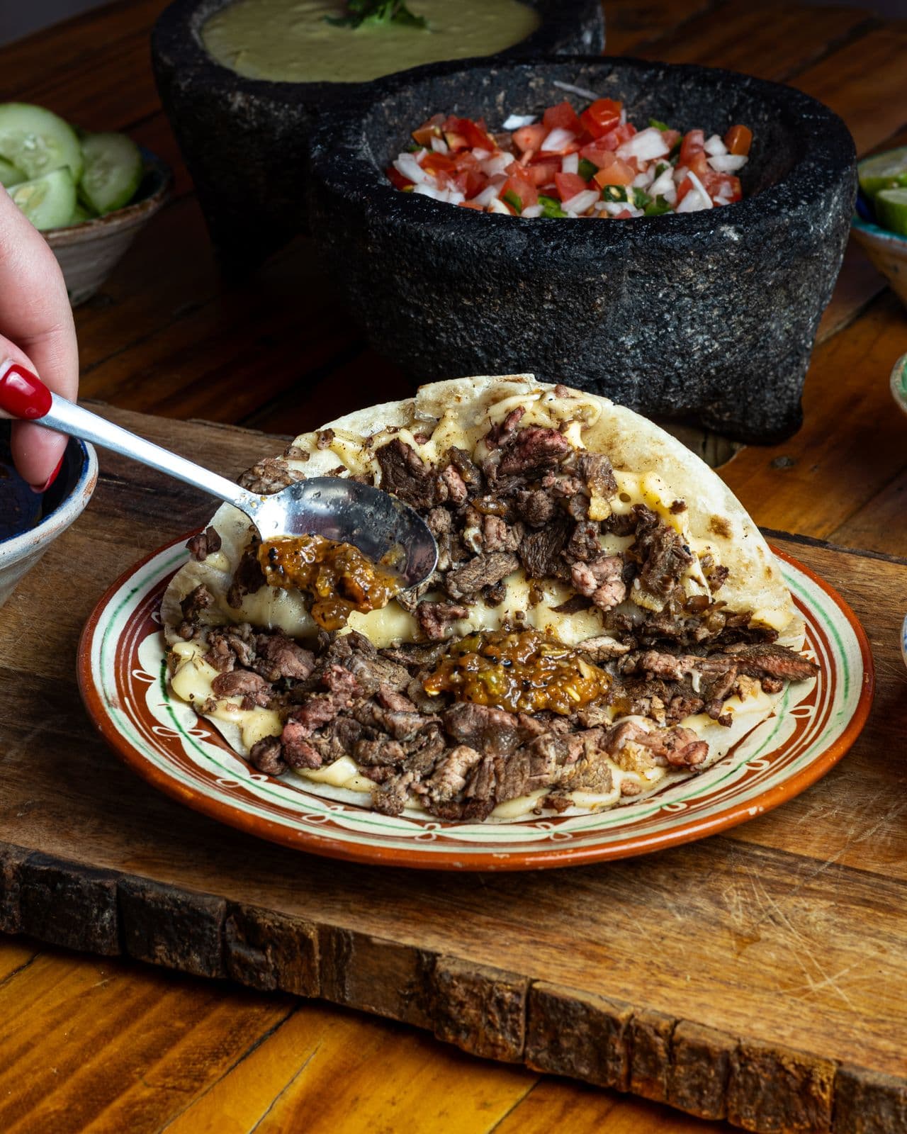 Quesadilla Harina Carne Asada