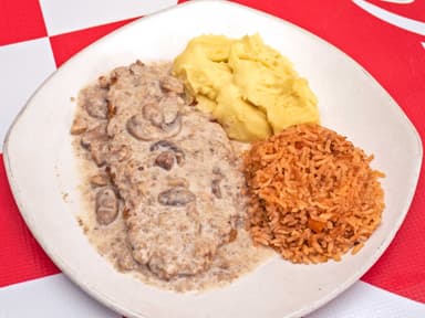 Combo-Pescado con Champiñones+1 L Jamaica 🥤