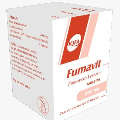 Fumavit Fumarato Ferroso 200 mg 50 Tabletas