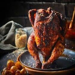 Pollo Entero Asado al Barril