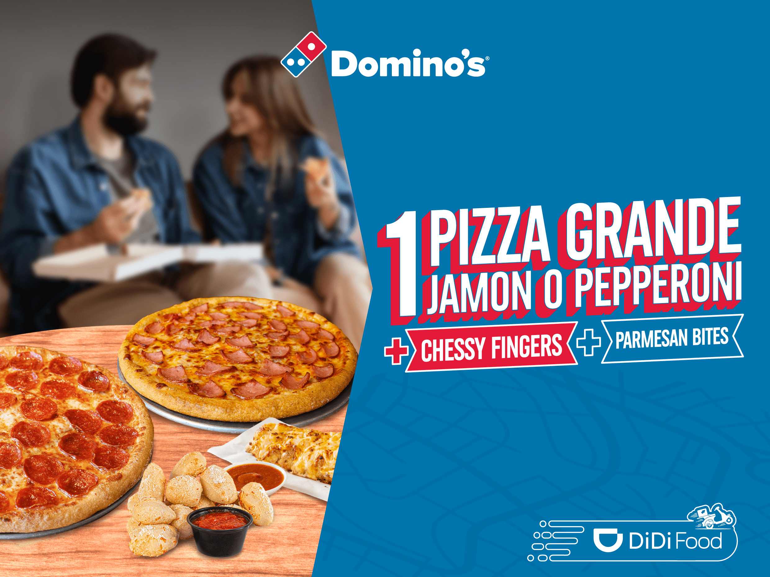 Pizza Gde + Cheesy Fingers+ Parmesan Bites