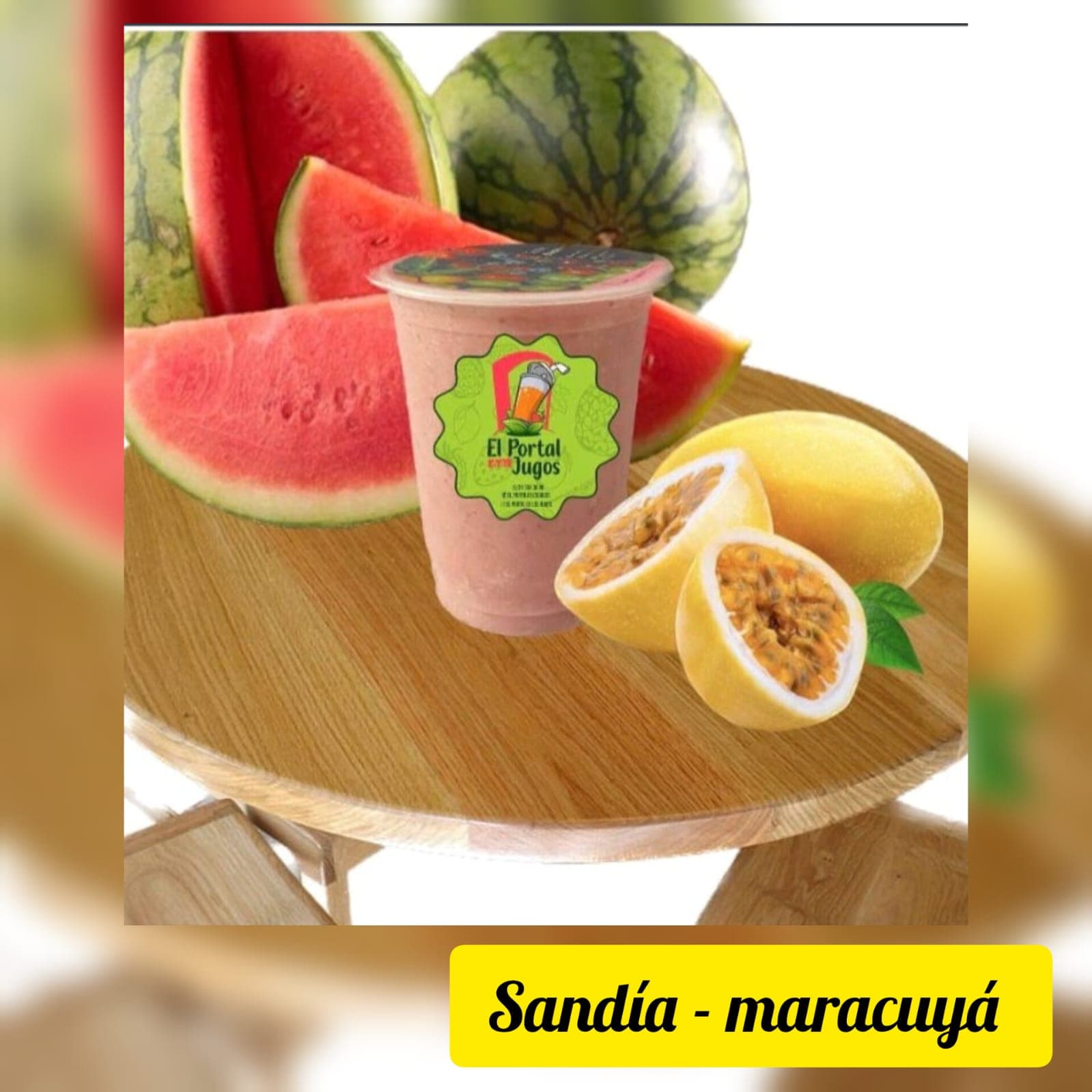 Jugo de Sandía, Maracuyá, 16 oz