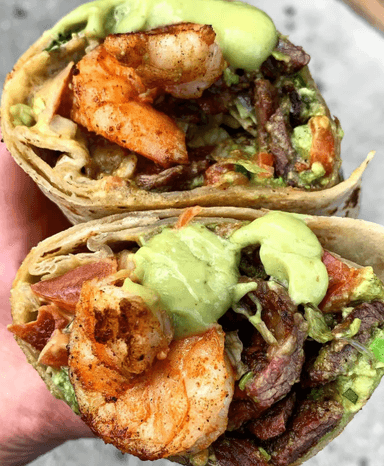 Burrito Mar y Tierra