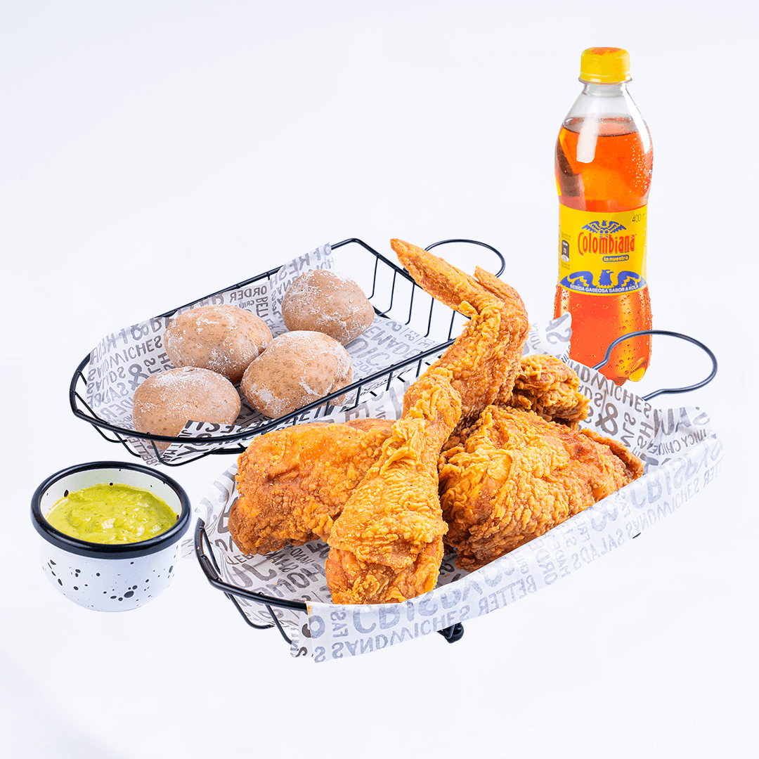Combo Medio Pollo Apanado