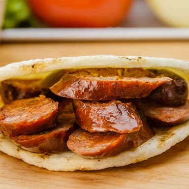 Arepa con Chorizo