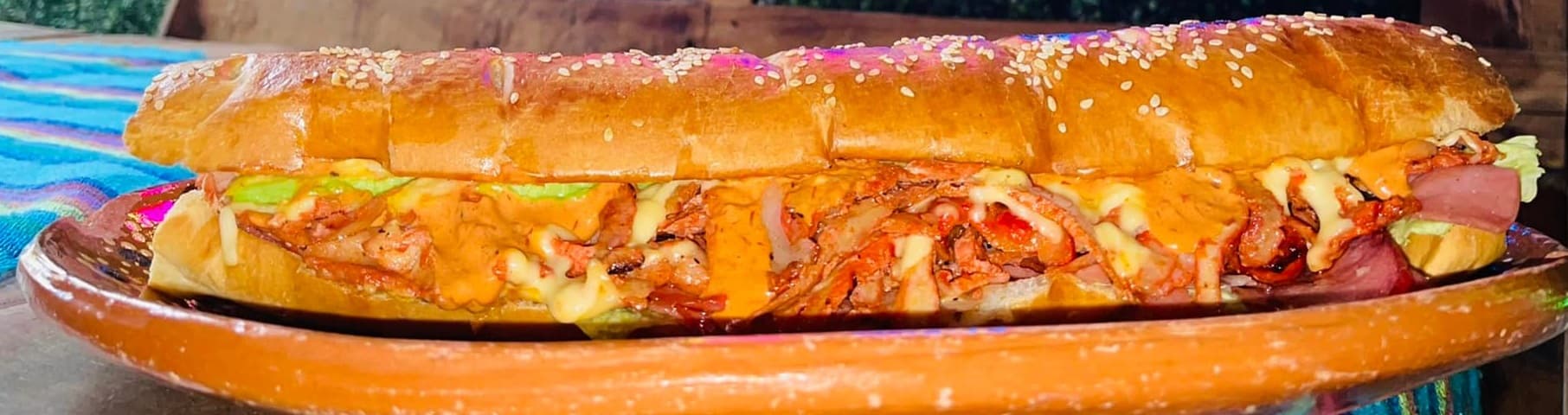 Baguette Gratinado de al pastor