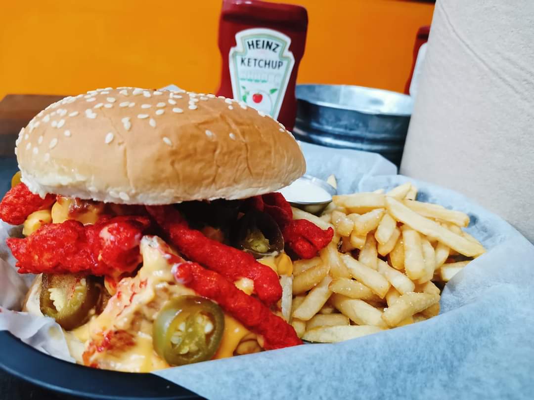 Hamburguesa Flamin Hot