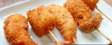Mix Kushiages Combinadas Camarón Pollo y Quesos
