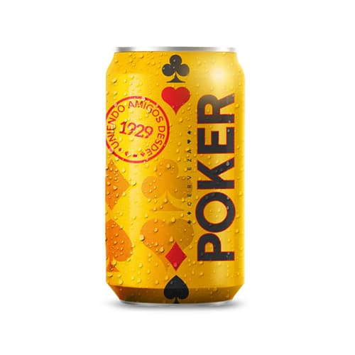 Cerveza Lata Póker