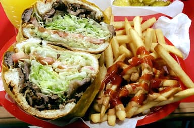 Torta Asada Especial + Papas