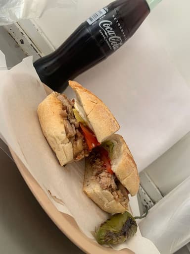Torta de arrachera