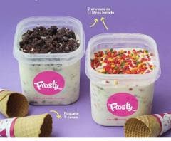 Combo 2 Helados Envase 1.1 Lts + Conos X 9 Und