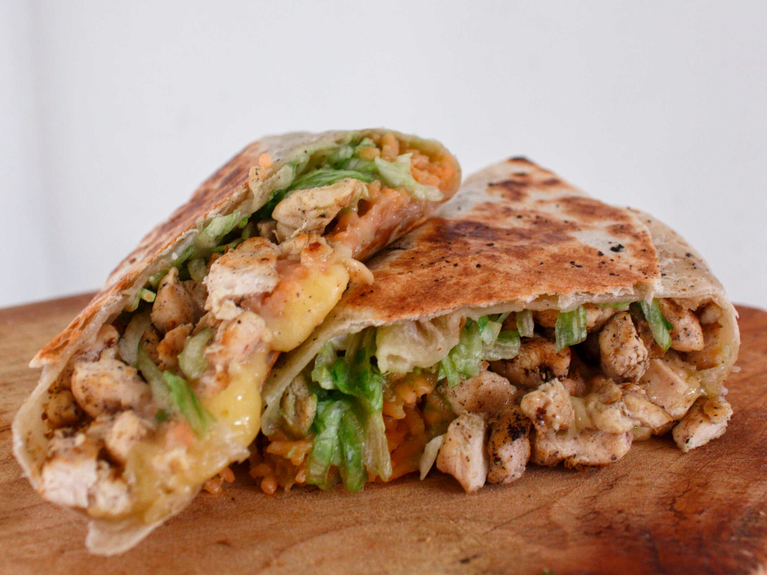 Burrito de Camaron sin papas