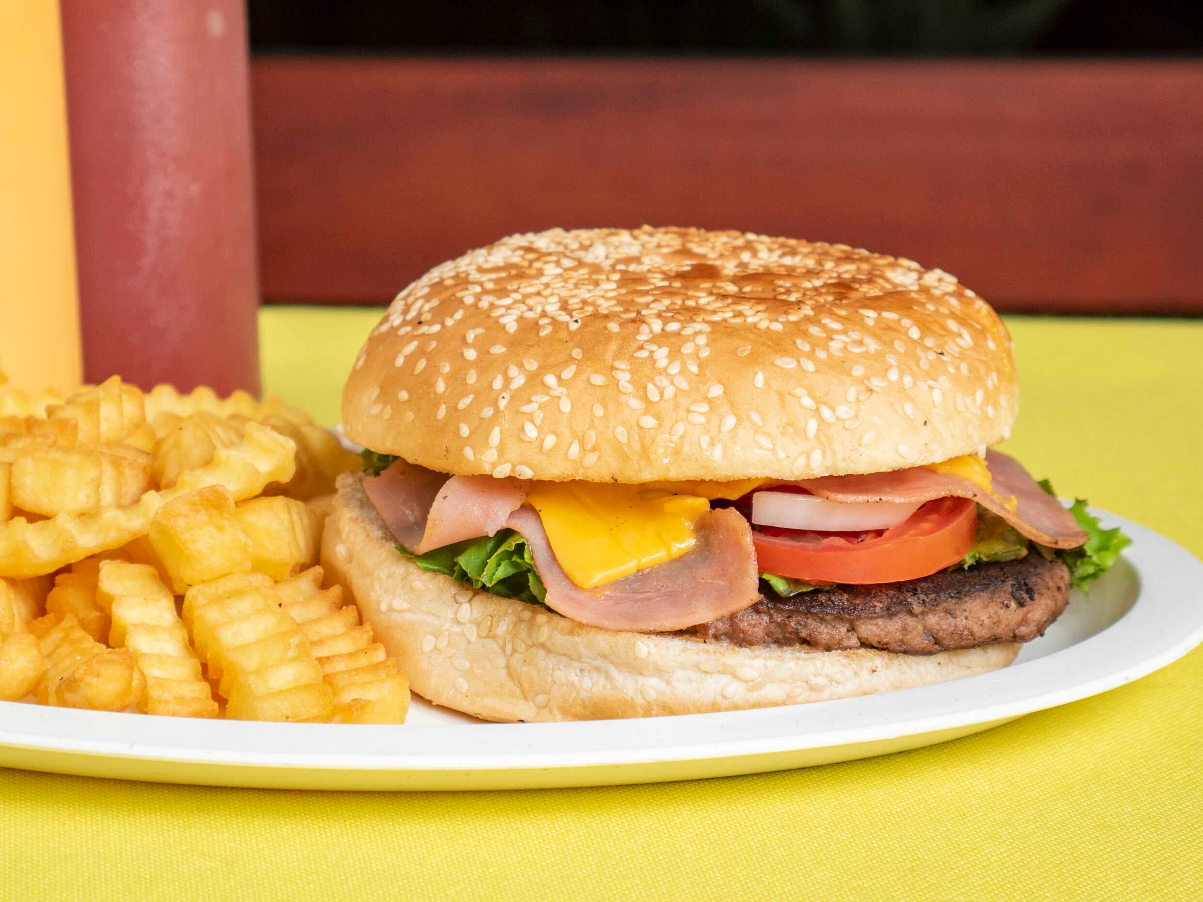 Hamburguesa Hawaiana de Arrachera