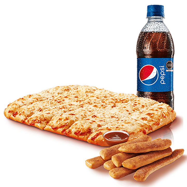 Crazy Cheese Bread + Gaseosa + Canelitas Combo