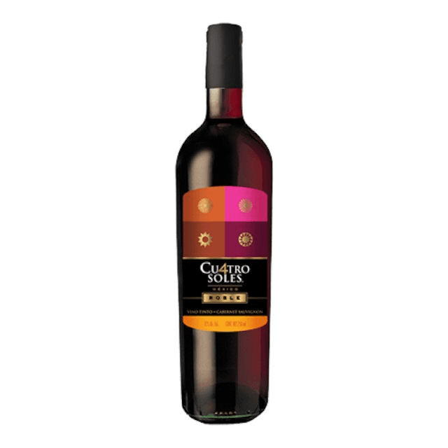 VINO TINTO CU4TRO SOLES ROBLE CABERNET SAUVIGNON