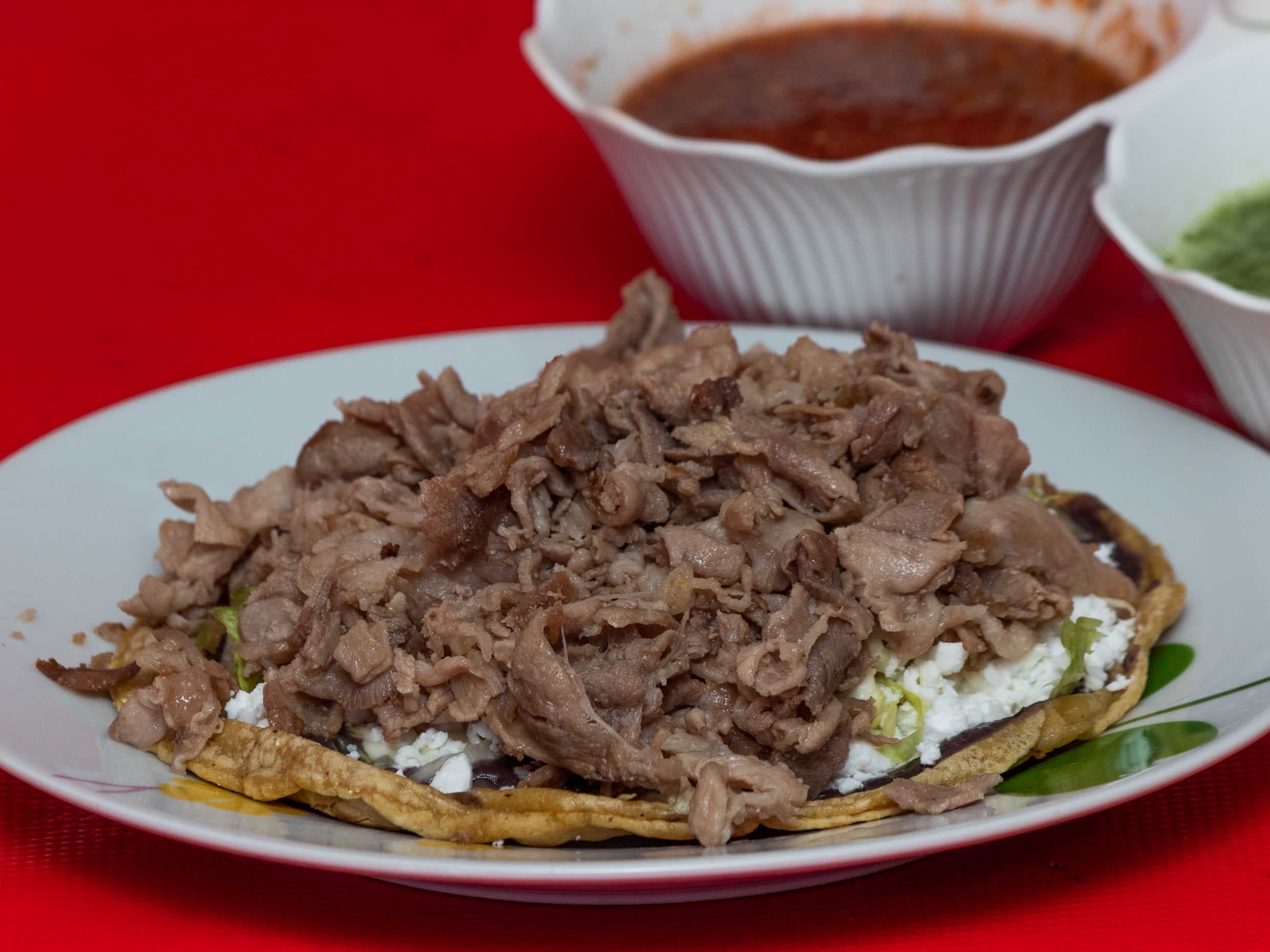 Sopé con bistec