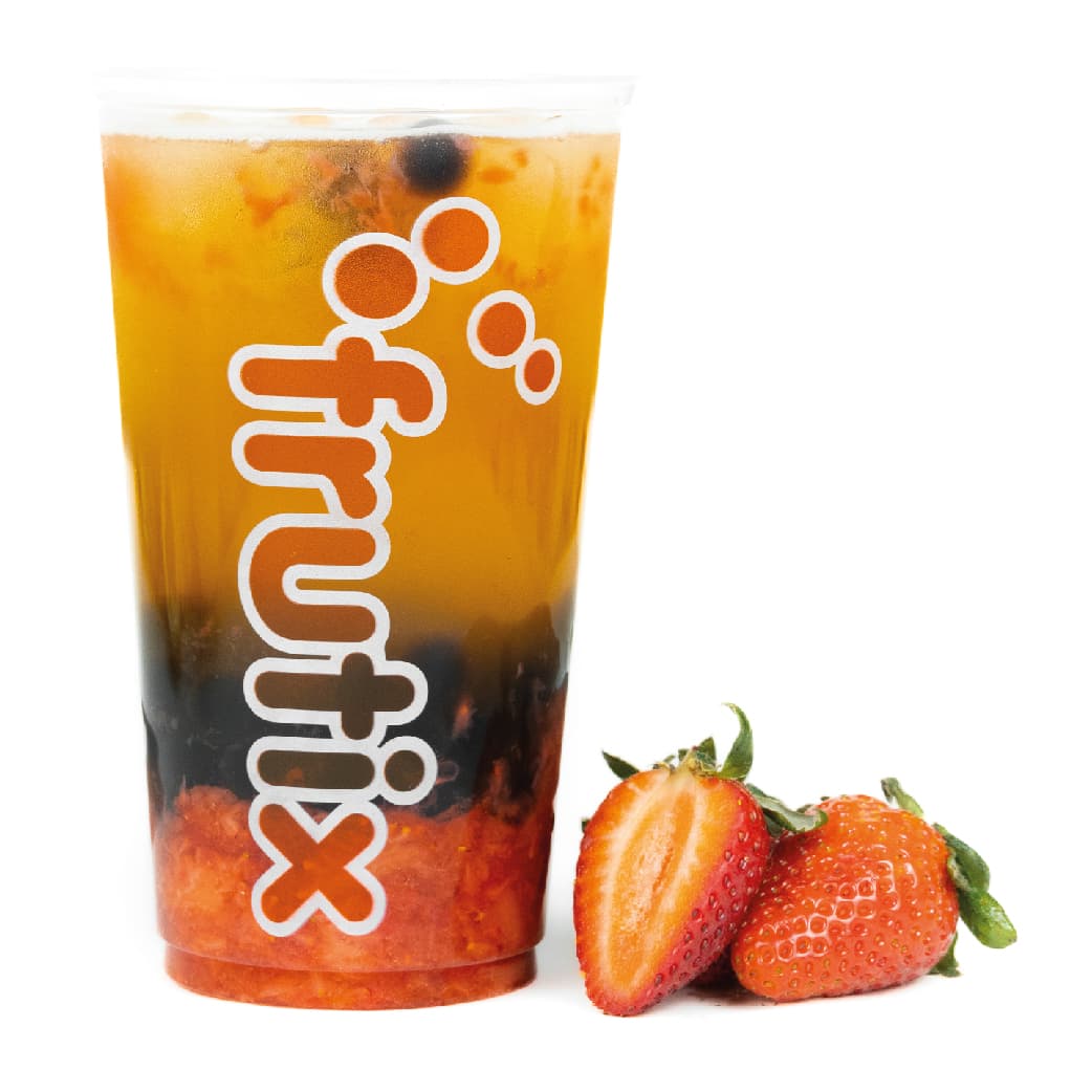 Bubble Tea de Fresa Mediano 500 ml