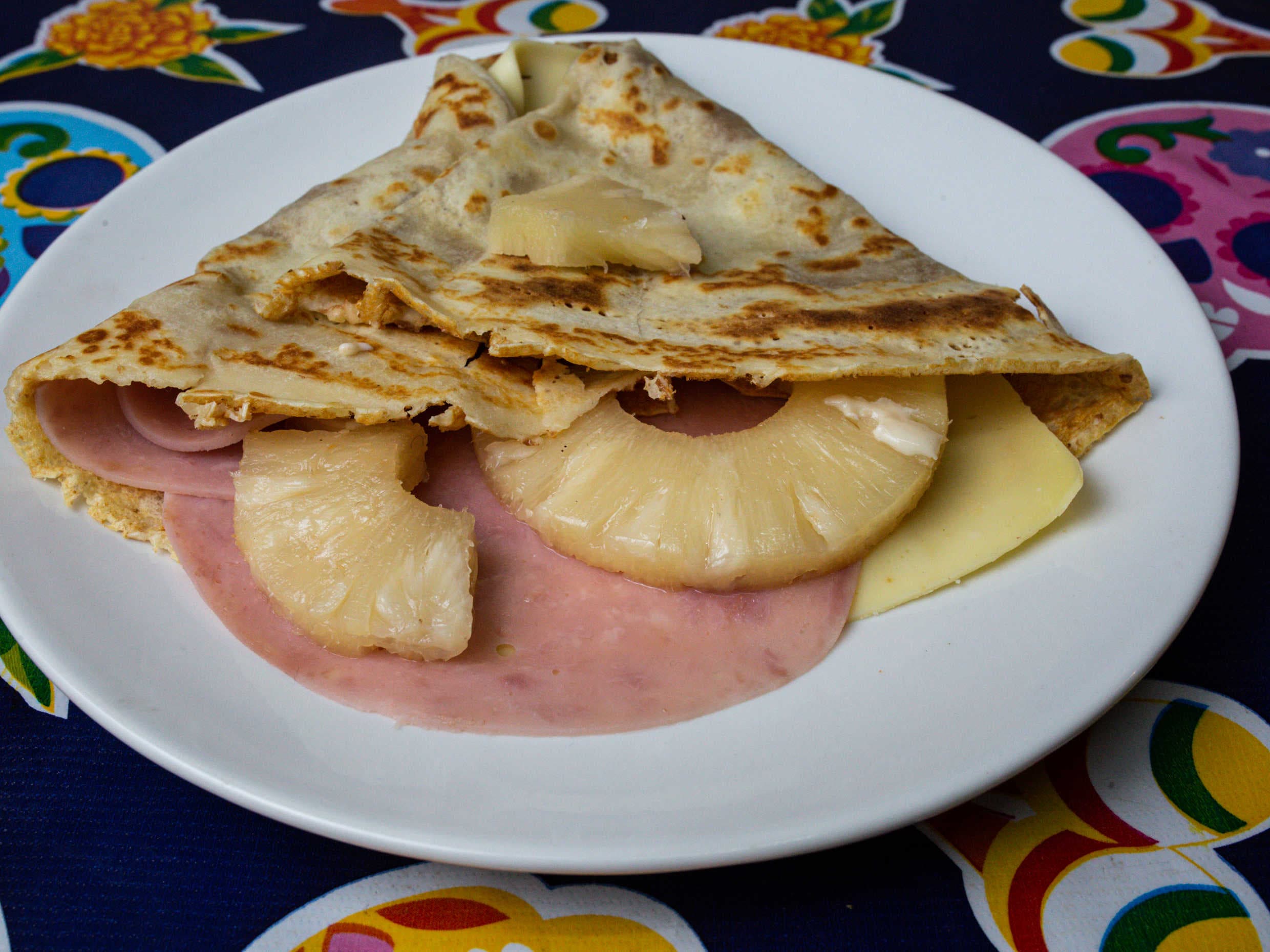 Crepa Philadelphia Jamón y Piña