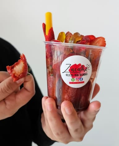 Fresas con chamoy