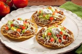 Tostadas con Carne