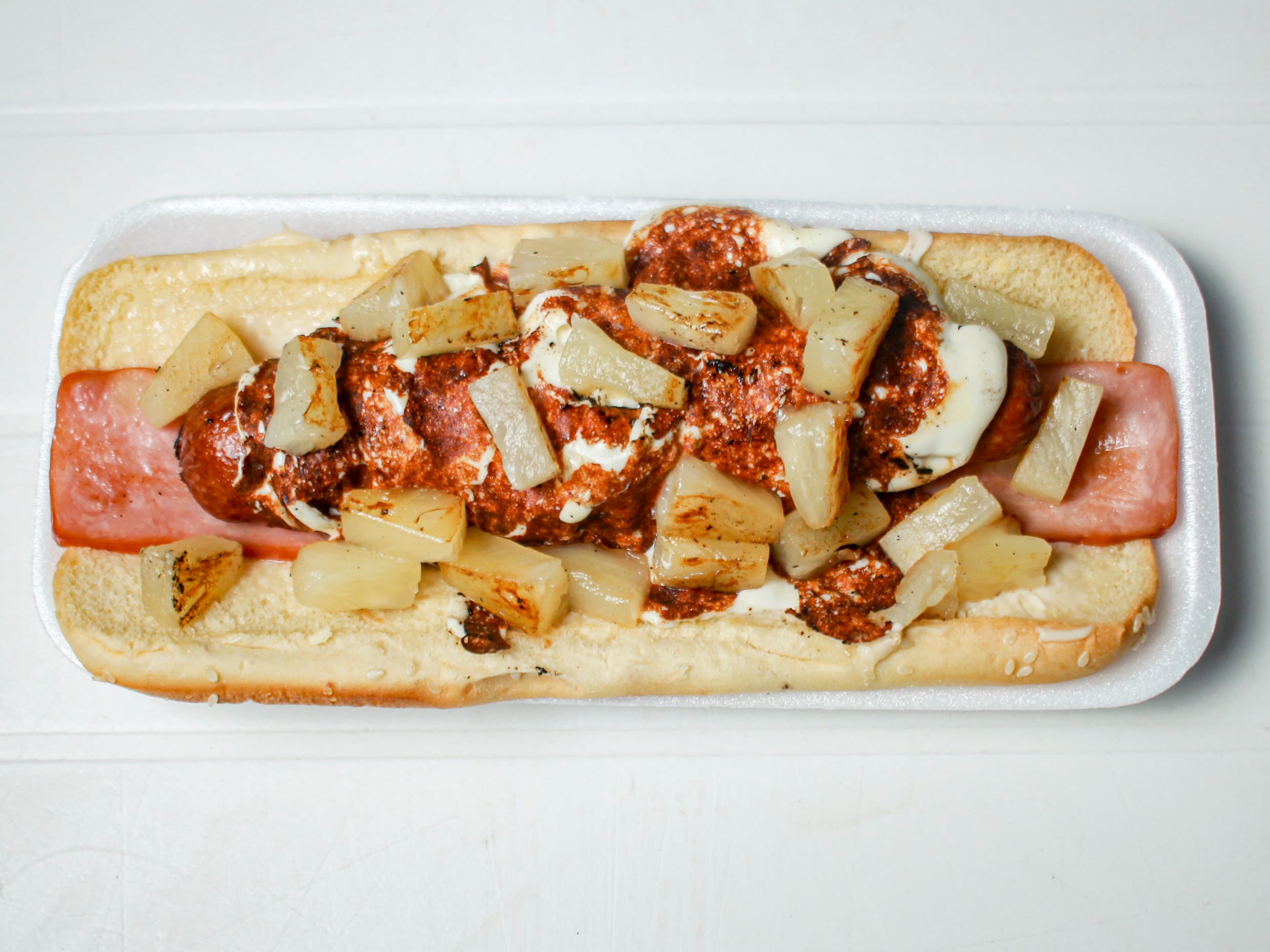 Hot Dog Hawaiano con Oscar Mayer