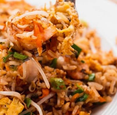 Arroz Frito con Camarones