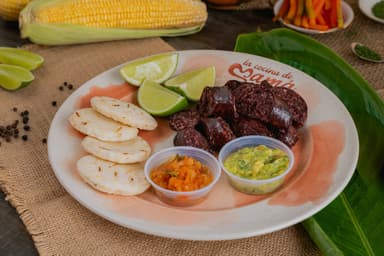 Morcilla con Arepa