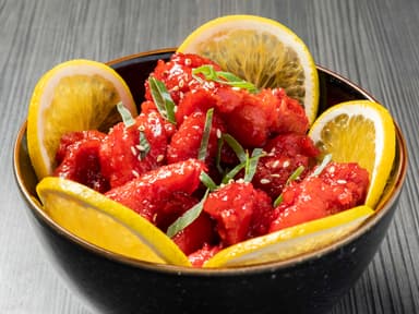 Pollo en Salsa Naranja
