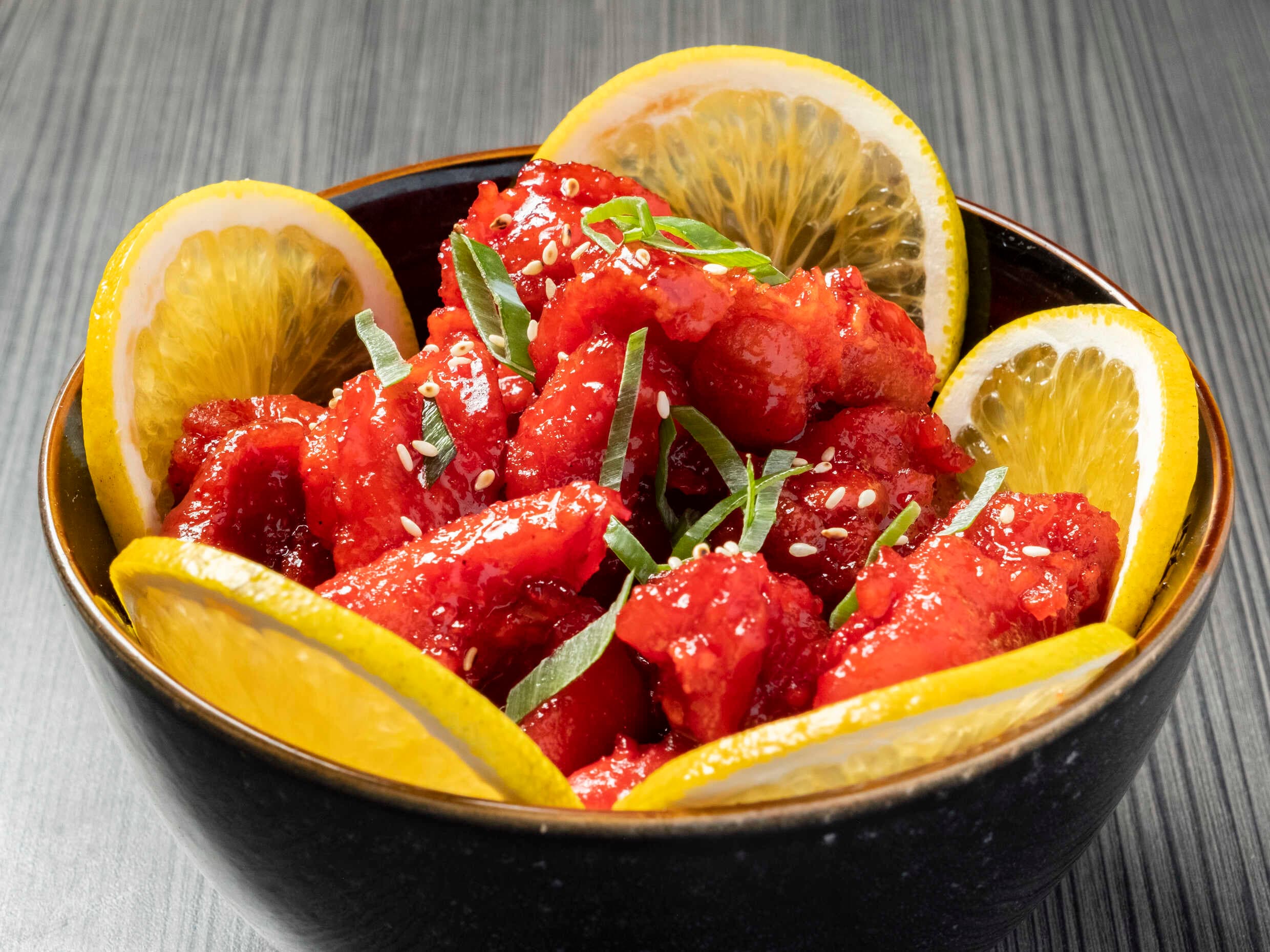 Pollo en Salsa Naranja