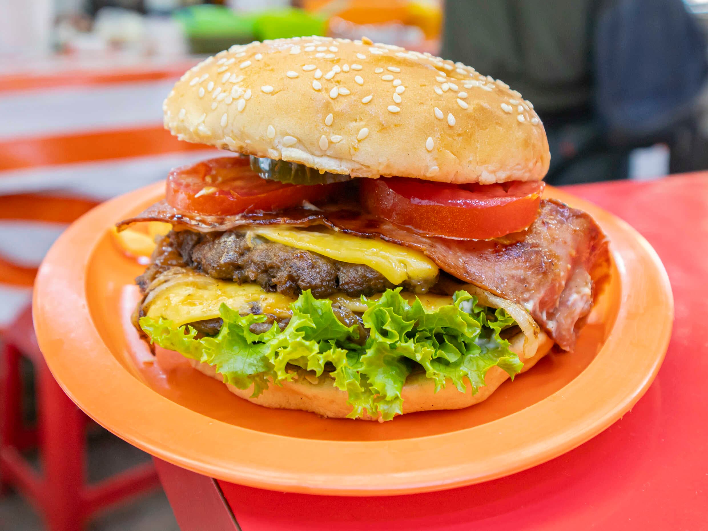 Hamburguesa Doble Con Queso
