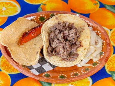 taco de bistec de res