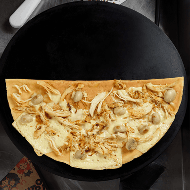 Crepé de Pollo, Queso y Champiñones