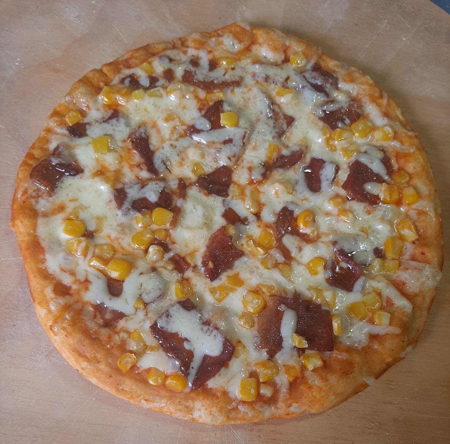 Pizza Maíz con Tocineta