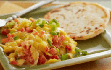 Arepa con Huevos al Gusto y Quesito