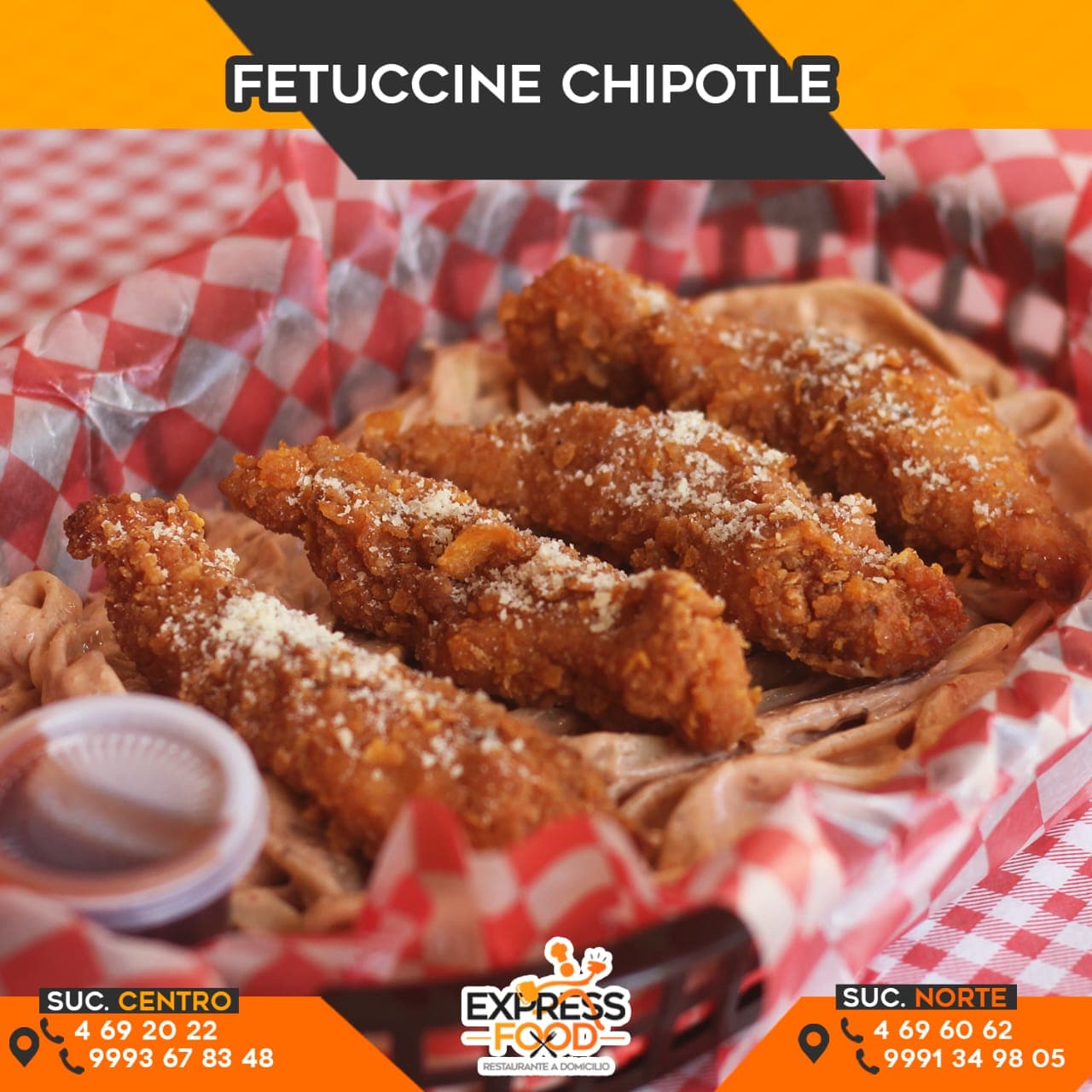 Orden de tiras de pollo