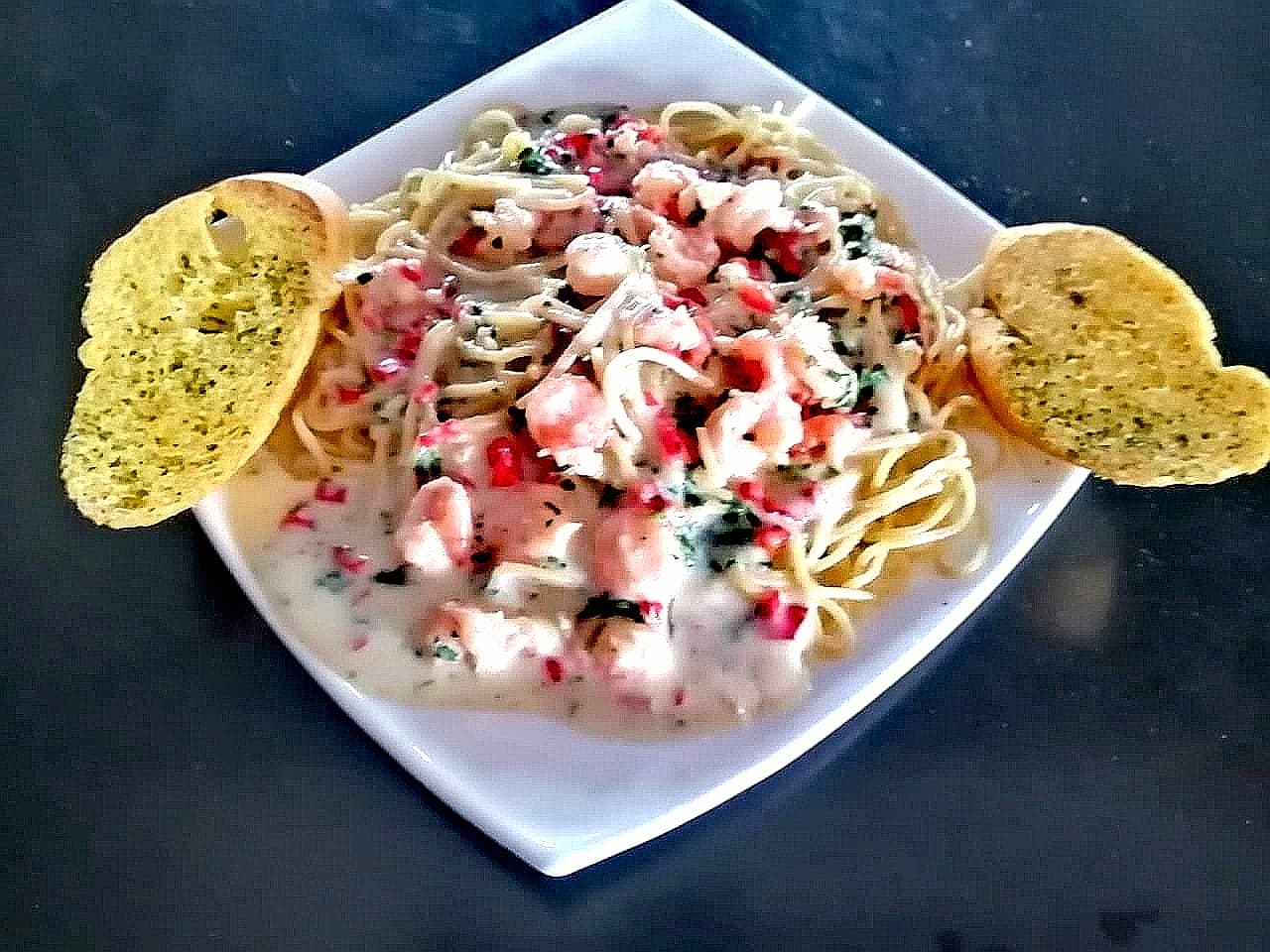 Spaghettis con Camarón