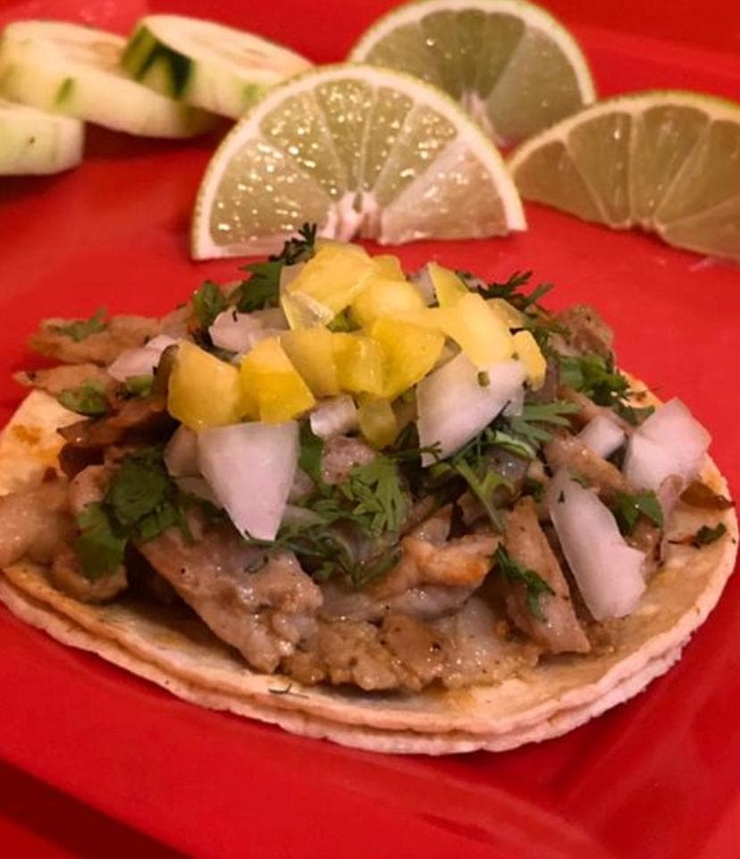 Taco campechano con queso