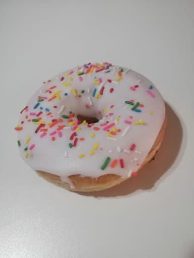 DONA DE VAINILLA CON CHISPAS