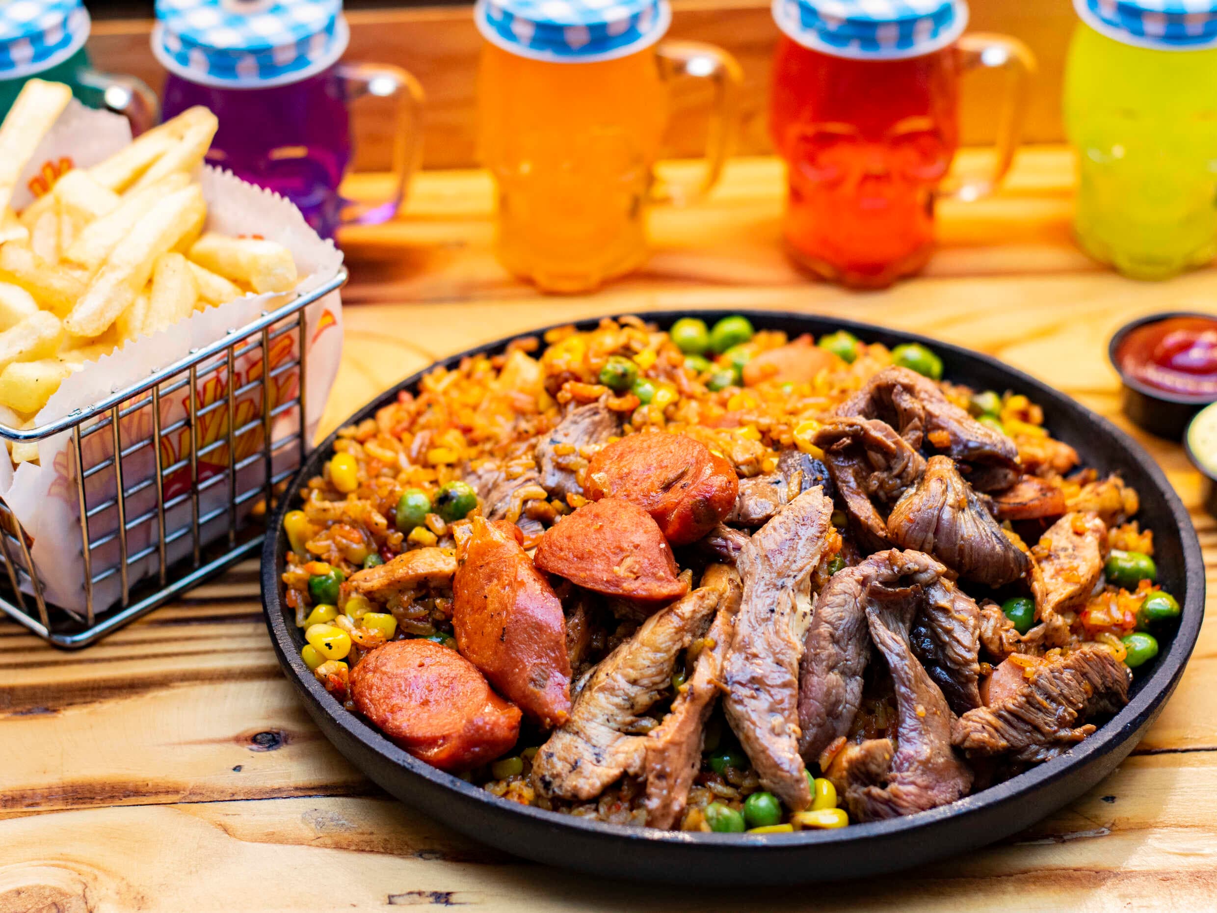 Combo Promo Arroz Especial + Papas +Bebida