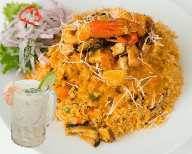 Arroz con Mariscos + Leche de Tigre