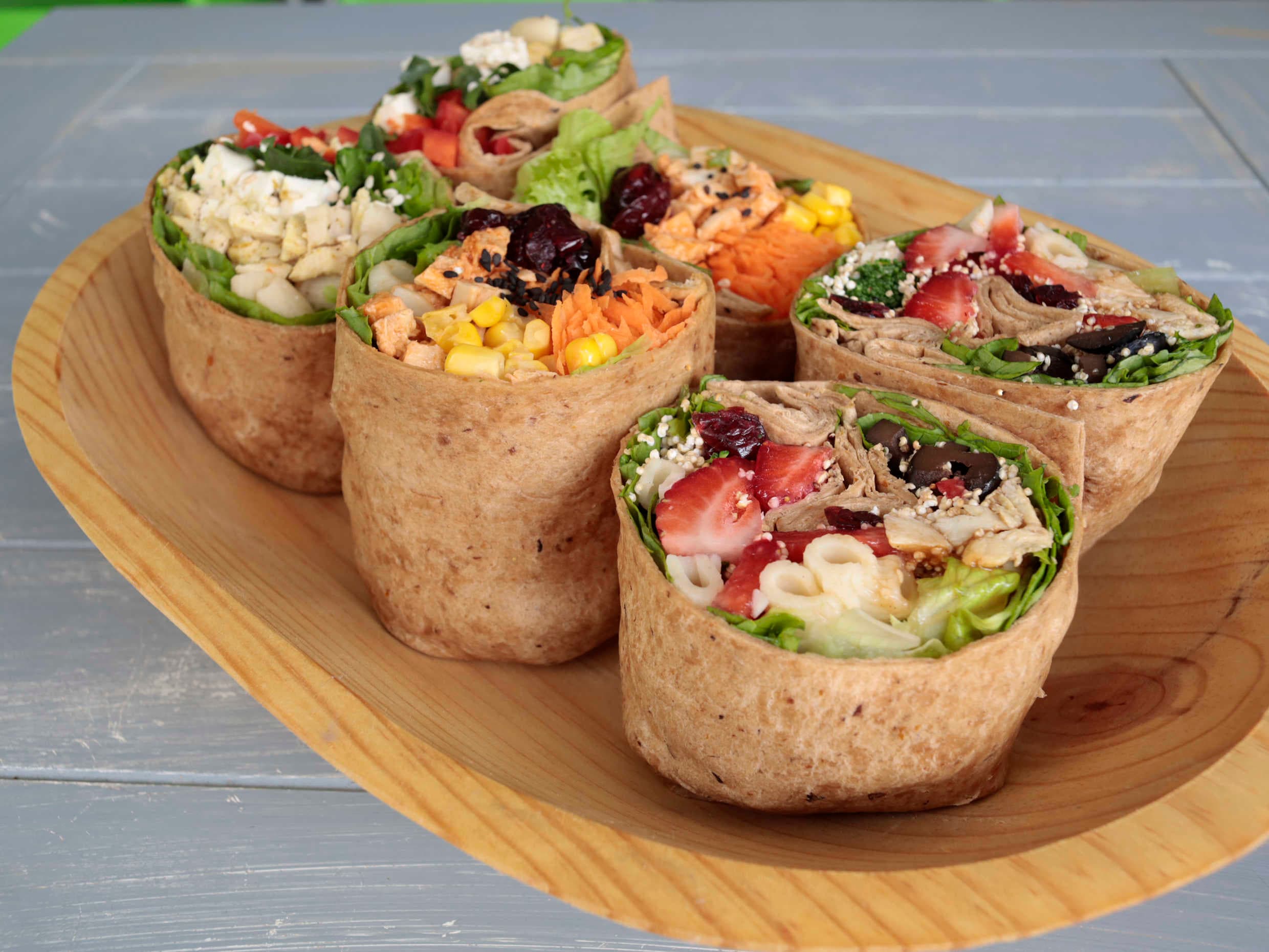 Charola de 3 WRAPS