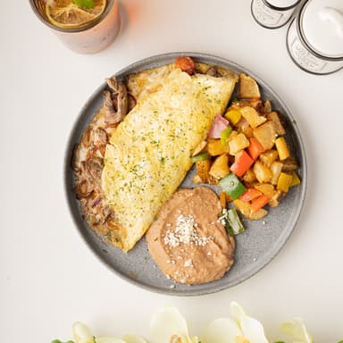 Omelette de Arrachera