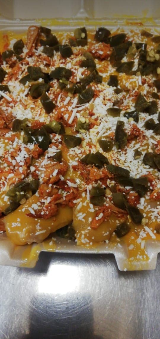 Nachos con carne